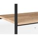 Rosso 23.75 X 23.5 inch Black / Brown / Matte Black Night Stand